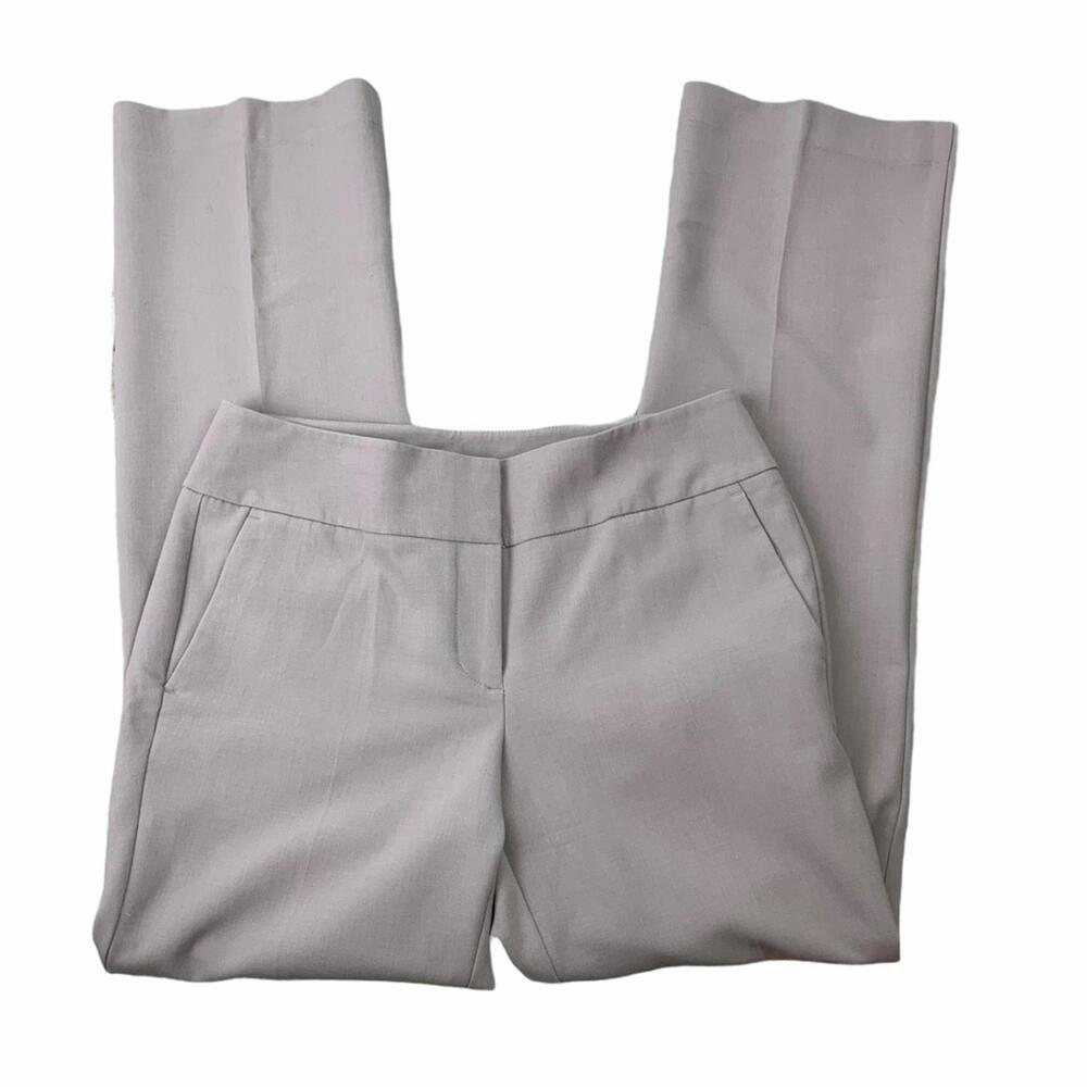 Ann Taylor, 4, Tan,Factory Curvy Trousers with Flat Front